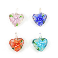 MC0087 multicolor flor de la joyería del corazón colgantes de cristal de murano cuentas collares de joyería